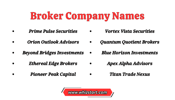 Broker Company Names