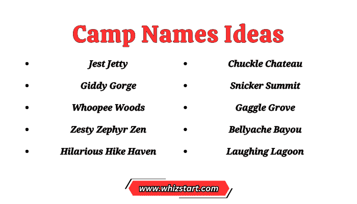 Camp Names Ideas