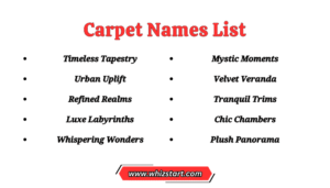 678+ Best Carpet Company Names Ideas You Must Check! - Whiz Start