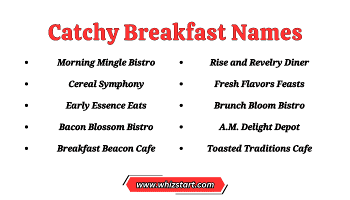 Catchy Breakfast Names
