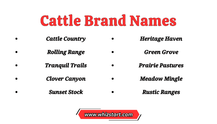 Cattle Brand Names