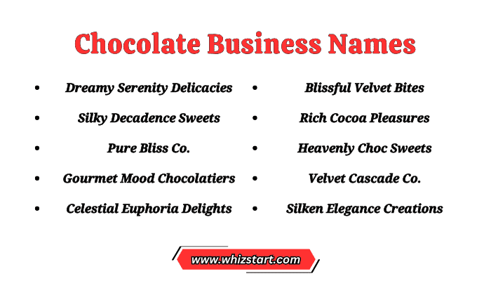 Chocolate Business Names