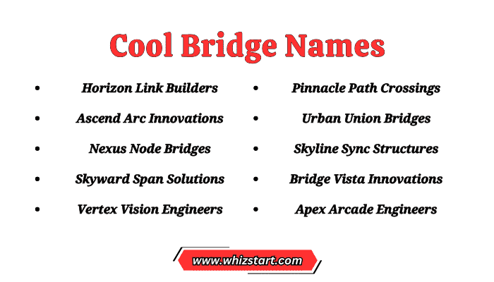 Cool Bridge Names