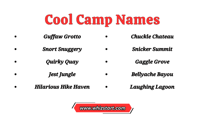 Cool Camp Names