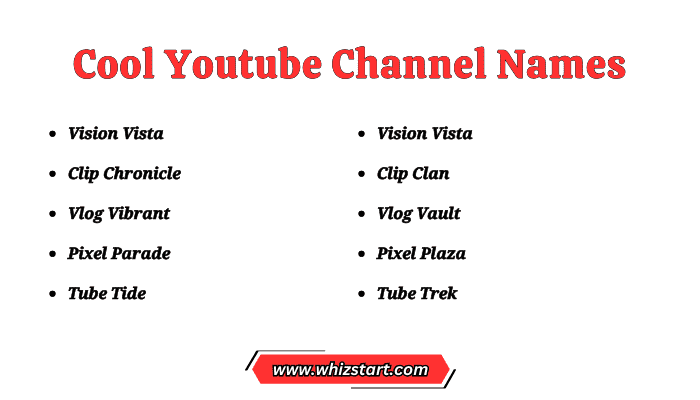 Cool Youtube Channel Names