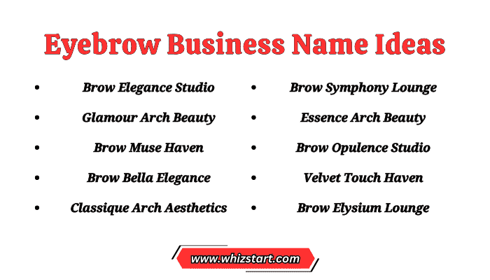 Eyebrow Business Name Ideas