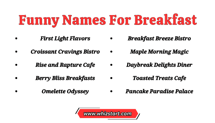 Funny Names For Breakfast