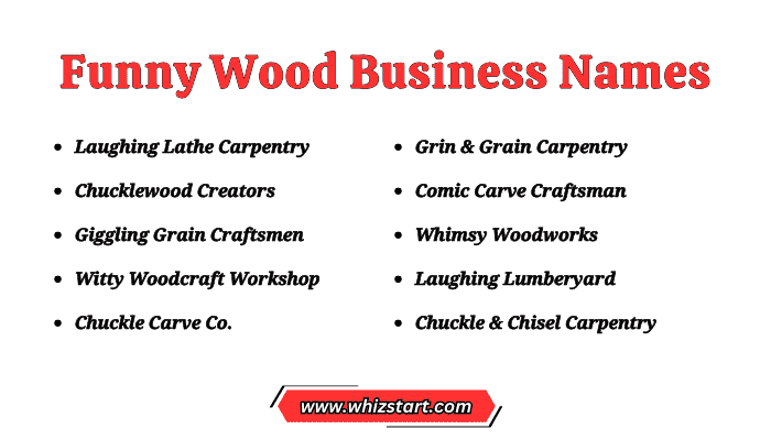 Funny Wood Business Names
