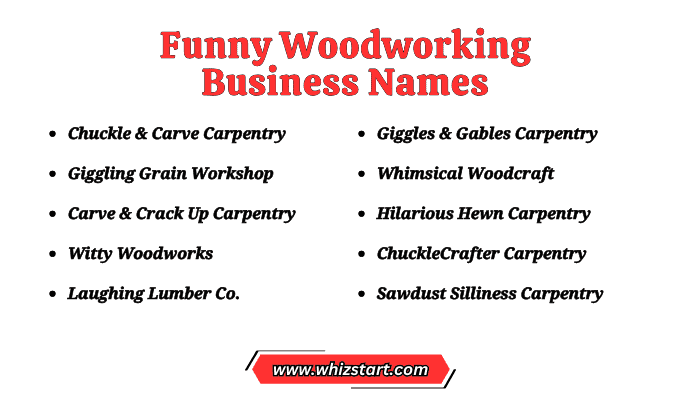 Funny Woodworking Business Names