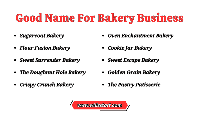 Good Name For Bakery Business