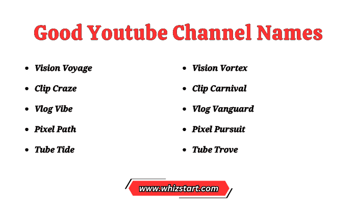 Good Youtube Channel Names
