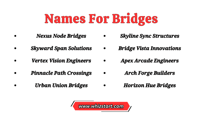 Names For Bridges