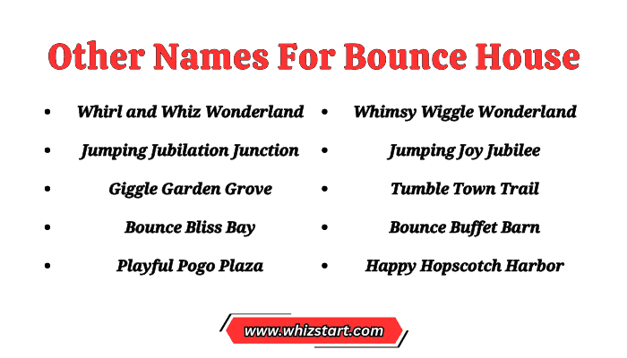 Other Names For Bounce House