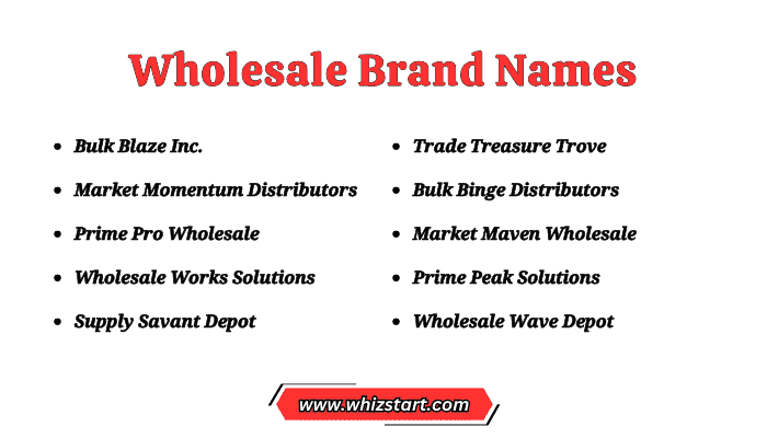 Wholesale Brand Names