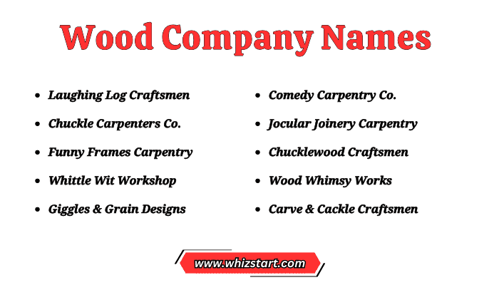 Wood Company Names