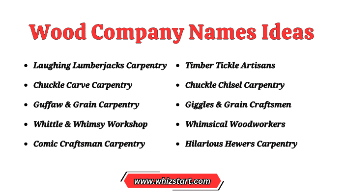 Wood Company Names Ideas