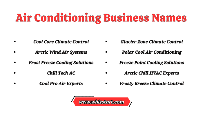 Air Conditioning Business Names