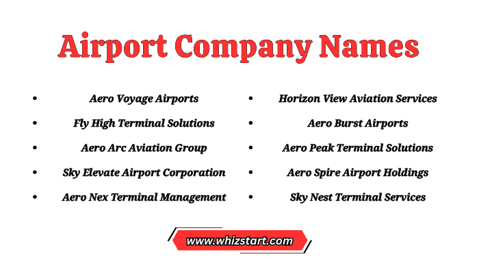 Airport Company Names