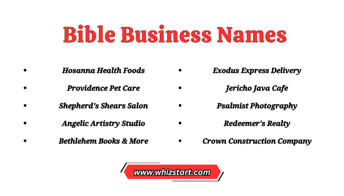 Bible Business Names