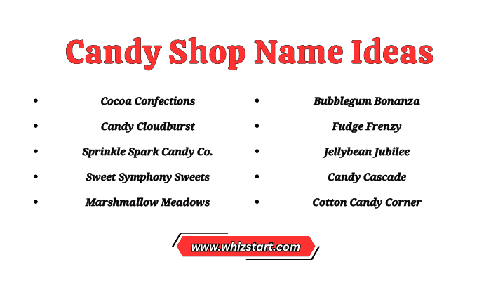 Candy Shop Name Ideas