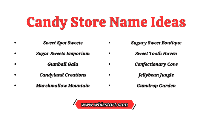 Candy Store Name Ideas