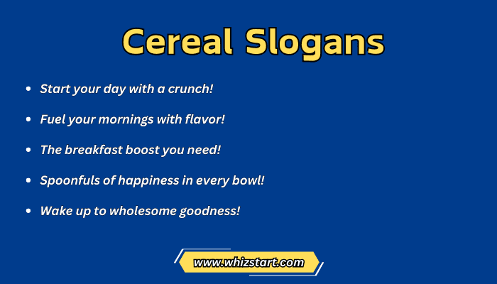 Cereal Slogans