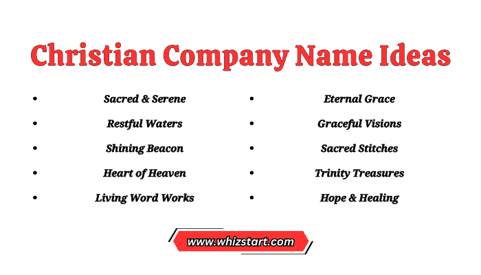 Christian Company Name Ideas