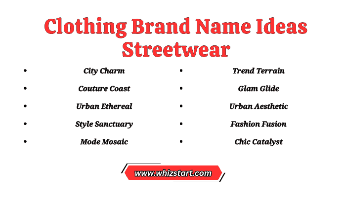 Clothing Brand Name Ideas Streetwear