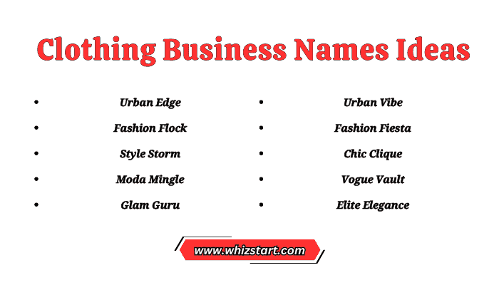 Clothing Business Names Ideas
