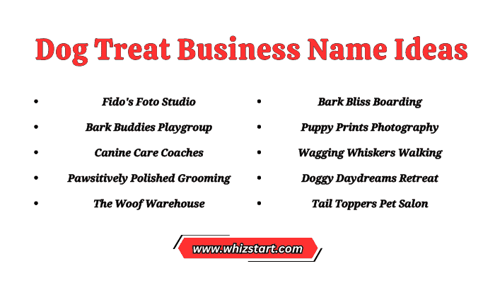 Dog Treat Business Name Ideas