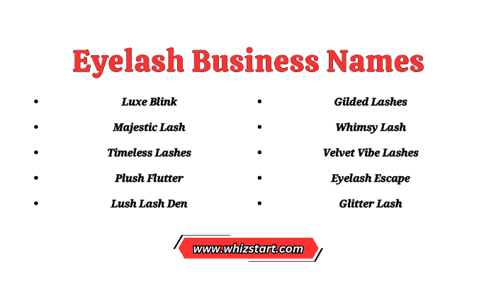 Eyelash Business Names