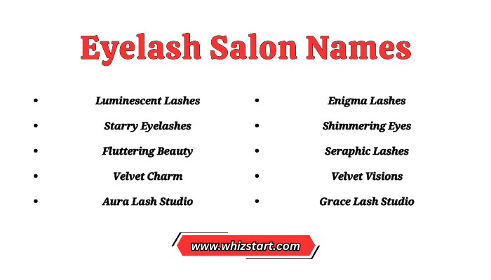 Eyelash Salon Names