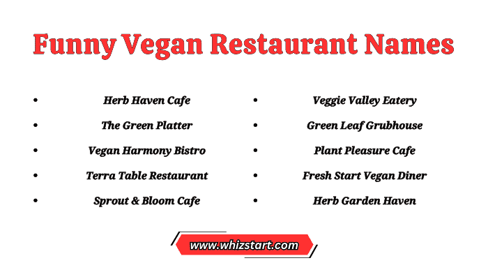 Funny Vegan Restaurant Names