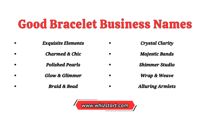 Good Bracelet Business Names