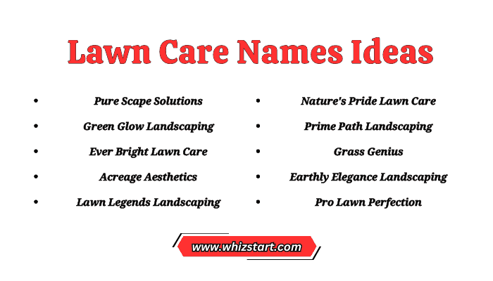 Lawn Care Names Ideas