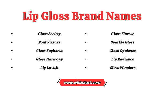 Lip Gloss Brand Names