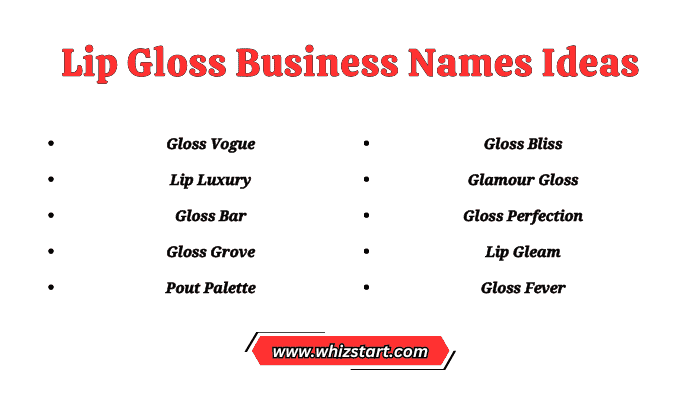 Lip Gloss Business Names Ideas