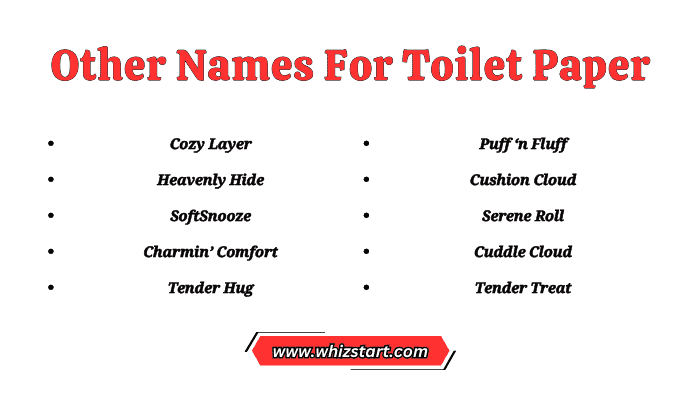 Other Names For Toilet Paper