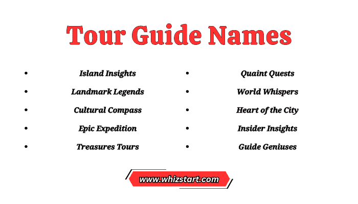 Tour Guide Names