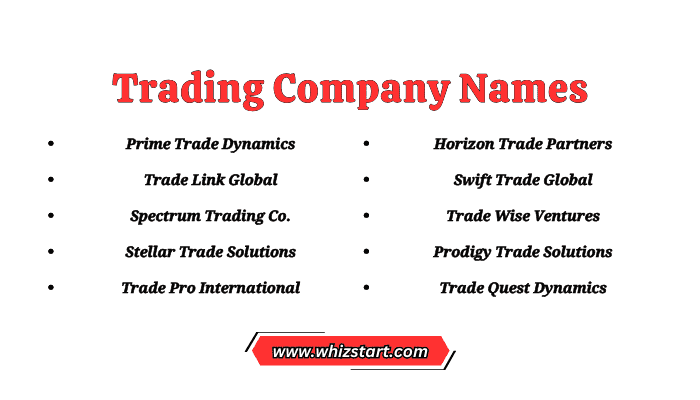 Trading Company Names Ideas