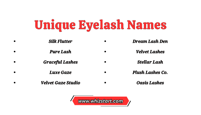 Unique Eyelash Names