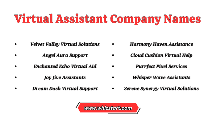 Virtual Assistant Company Names