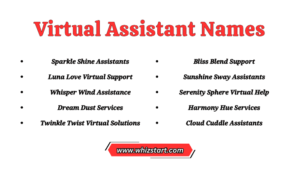 850+ Cool Virtual Assistant Business Names Ideas - Whiz Start
