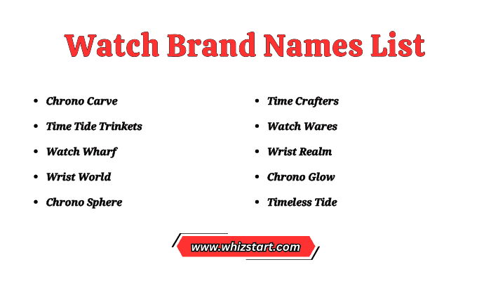 Watch Brand Names List