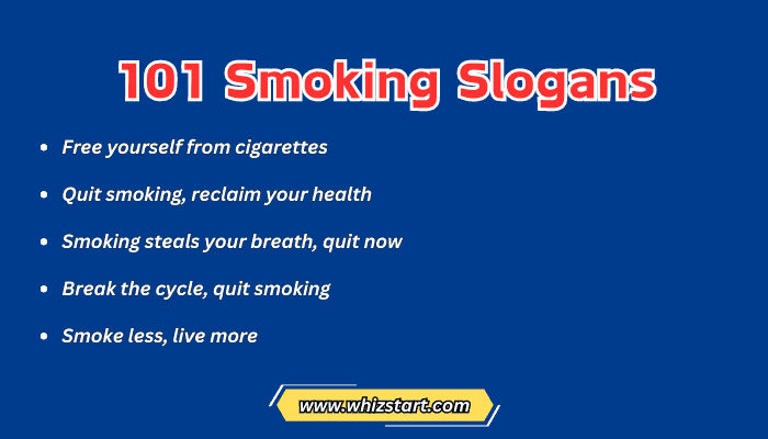 101 Smoking Slogans