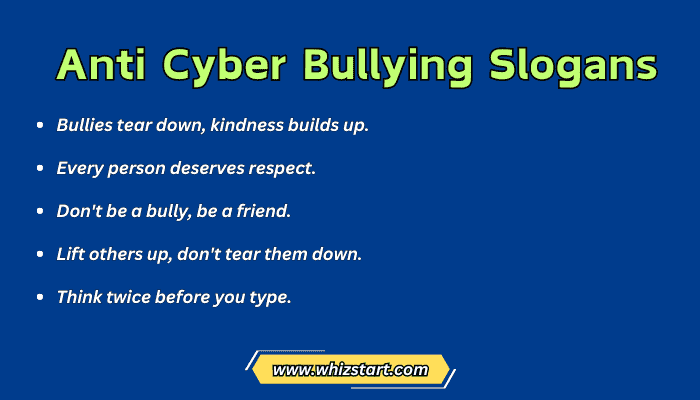 Anti Cyber Bullying Slogans