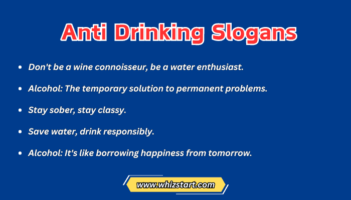 Anti Drinking Slogans