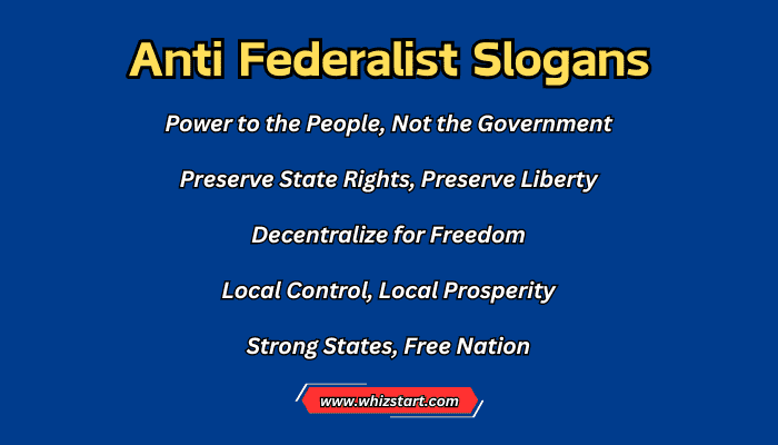 Anti Federalist Slogans