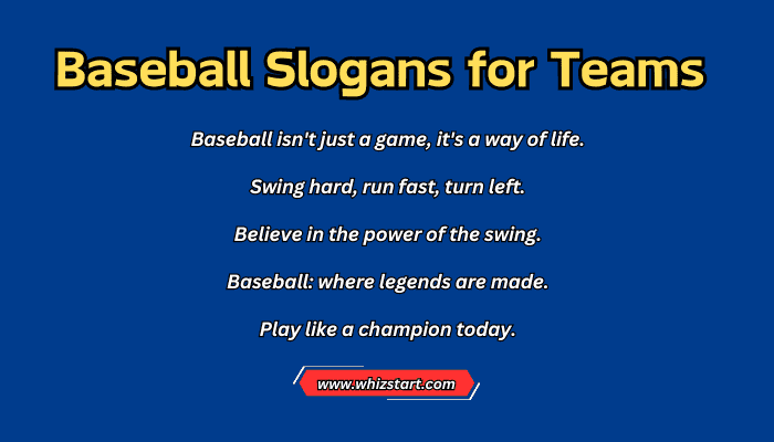 Baseball Slogans for Teams