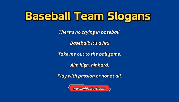 Baseball Team Slogans